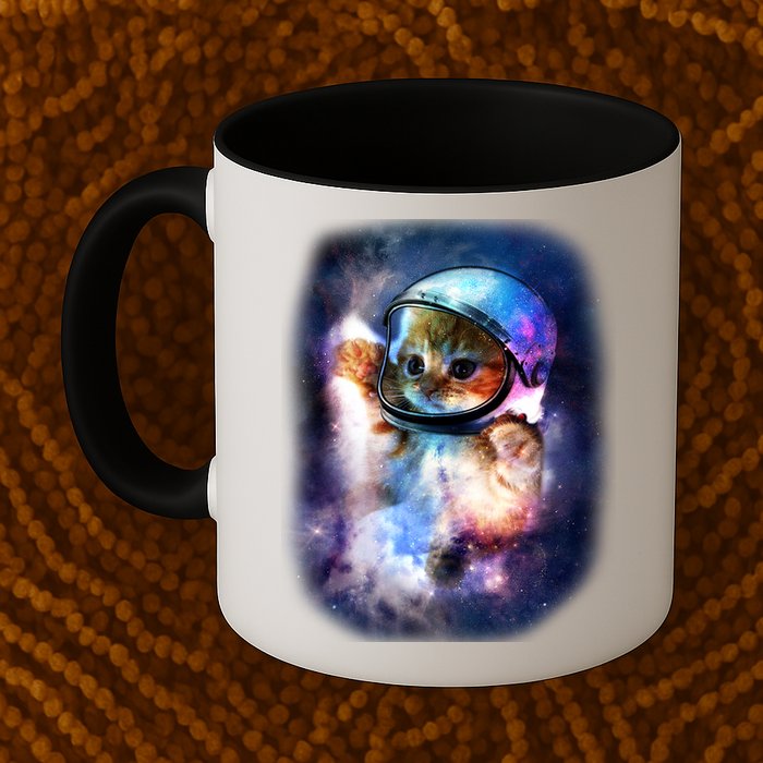 Astronaut Cat In Space Mug