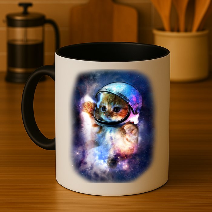 Astronaut Cat In Space Mug