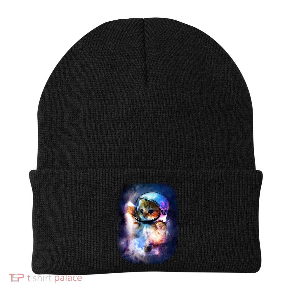 Astronaut Cat In Space Beanie