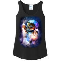 Astronaut Cat In Space Ladies Essential Tank