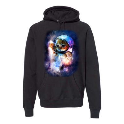 Astronaut Cat In Space Premium Hoodie