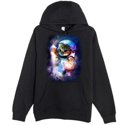 Astronaut Cat In Space Premium Pullover Hoodie