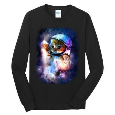 Astronaut Cat In Space Tall Long Sleeve T-Shirt