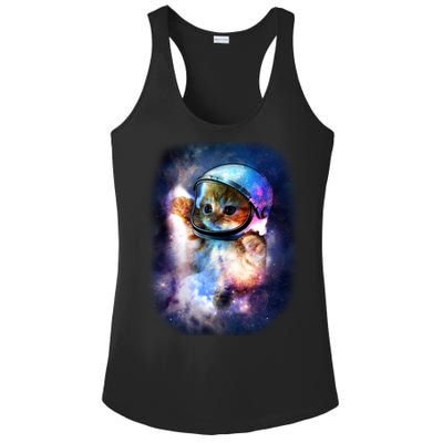 Astronaut Cat In Space Ladies PosiCharge Competitor Racerback Tank