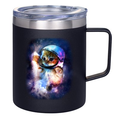 Astronaut Cat In Space 12oz Stainless Steel Coffee Mug