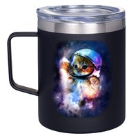 Astronaut Cat In Space 12oz Stainless Steel Coffee Mug