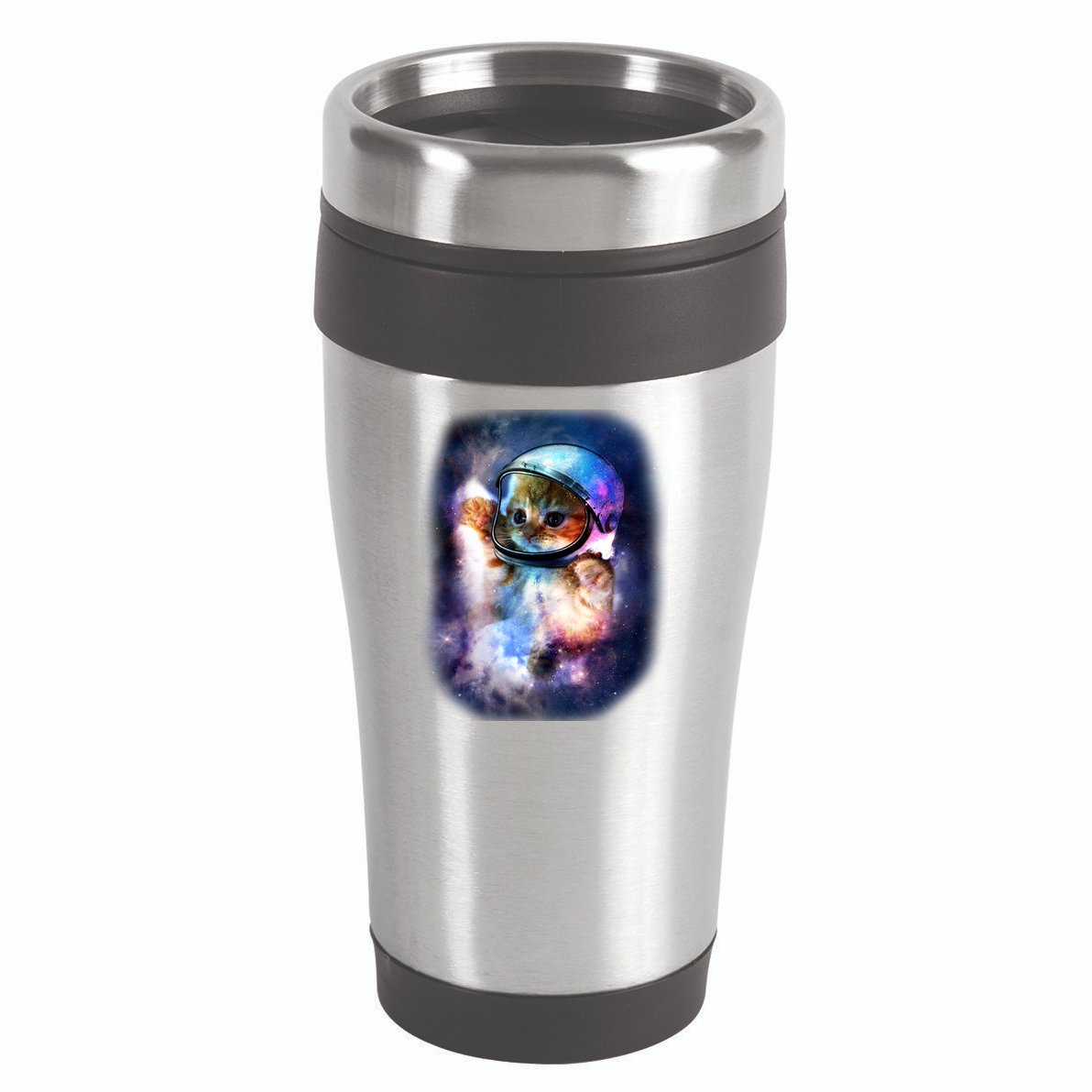 Astronaut Cat In Space 16oz Travel Tumbler