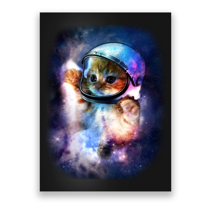 Astronaut Cat In Space Poster