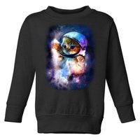 Astronaut Cat In Space Toddler Sweatshirt