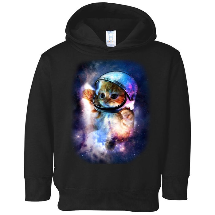 Astronaut Cat In Space Toddler Hoodie