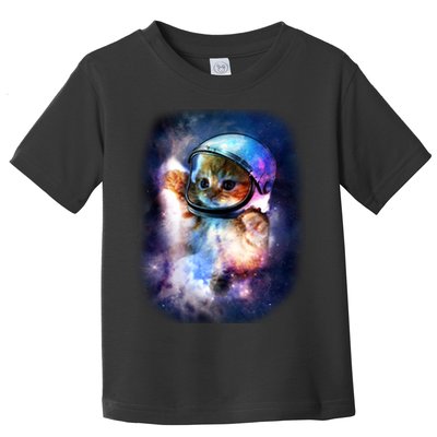 Astronaut Cat In Space Toddler T-Shirt
