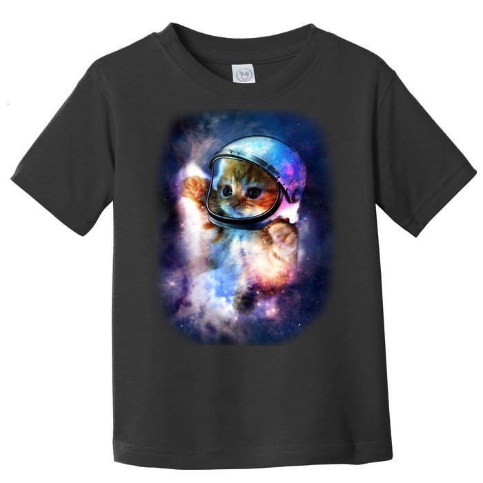 Astronaut Cat In Space Toddler T-Shirt