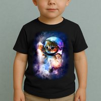 Astronaut Cat In Space Toddler T-Shirt