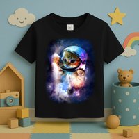 Astronaut Cat In Space Toddler T-Shirt