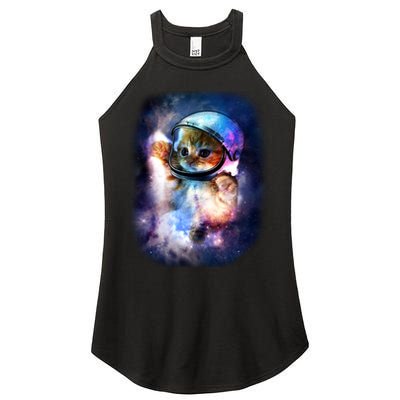 Astronaut Cat In Space Women's Perfect Tri Rocker Tank