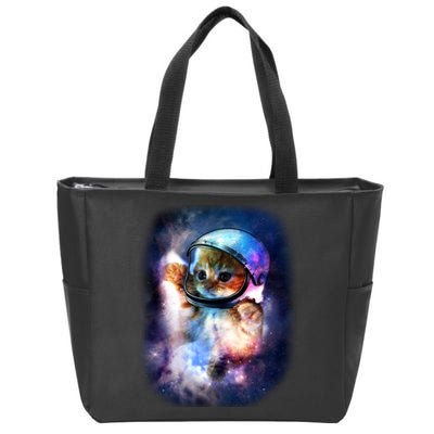 Astronaut Cat In Space Zip Tote Bag