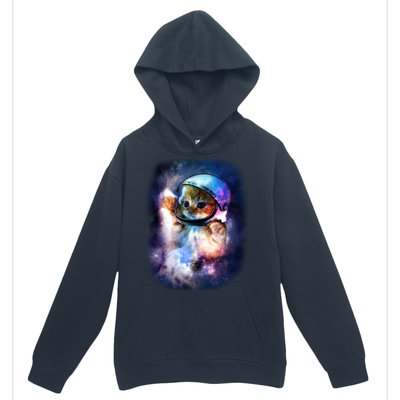 Astronaut Cat In Space Urban Pullover Hoodie