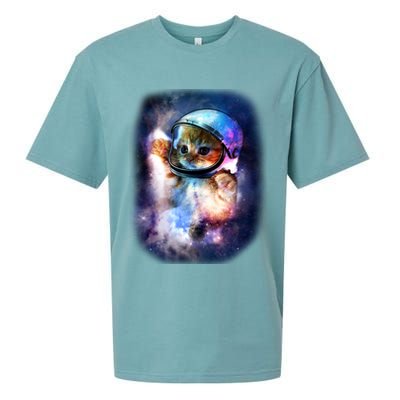 Astronaut Cat In Space Sueded Cloud Jersey T-Shirt