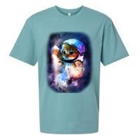 Astronaut Cat In Space Sueded Cloud Jersey T-Shirt