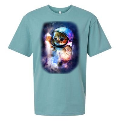 Astronaut Cat In Space Sueded Cloud Jersey T-Shirt