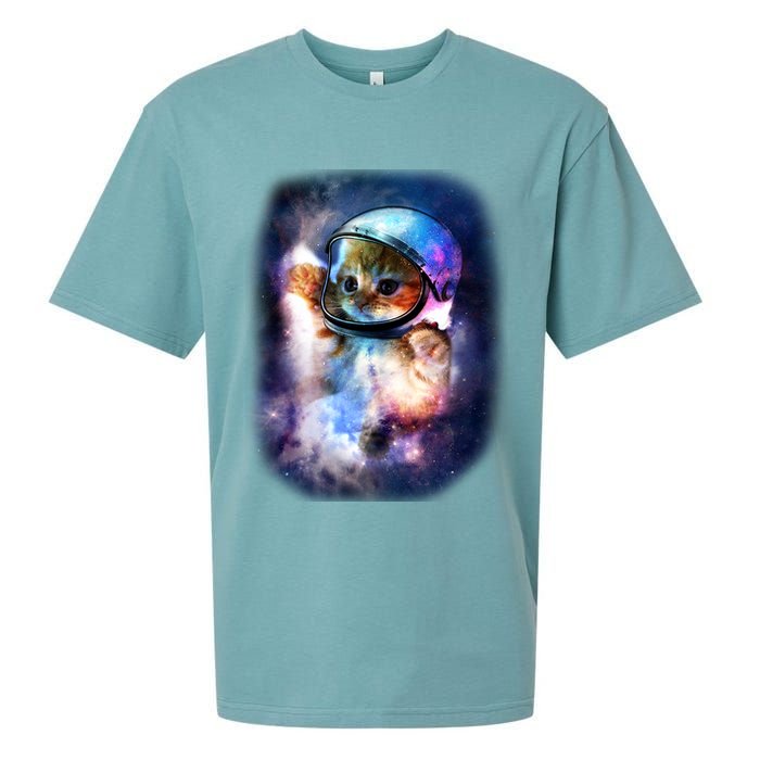 Astronaut Cat In Space Sueded Cloud Jersey T-Shirt