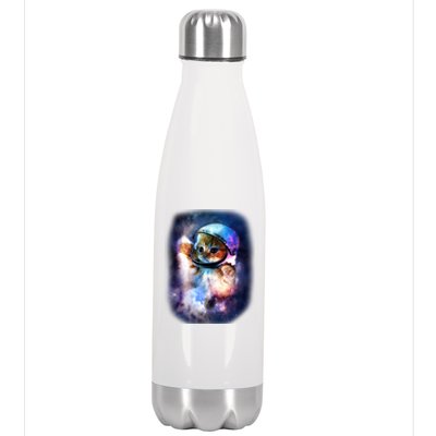 Astronaut Cat In Space Stainless Steel Insulated Water Bottle