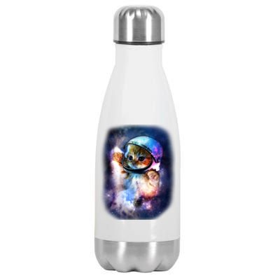 Astronaut Cat In Space Stainless Steel Insulated Water Bottle