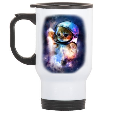 Astronaut Cat In Space Stainless Steel Travel Mug