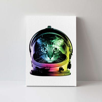 Astronaut Cat Space Helmet Canvas