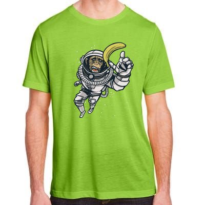 Astronaut Chimp Banana Adult ChromaSoft Performance T-Shirt