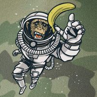 Astronaut Chimp Banana Legacy Tie Dye Trucker Hat