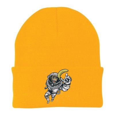 Astronaut Chimp Banana Knit Cap Winter Beanie