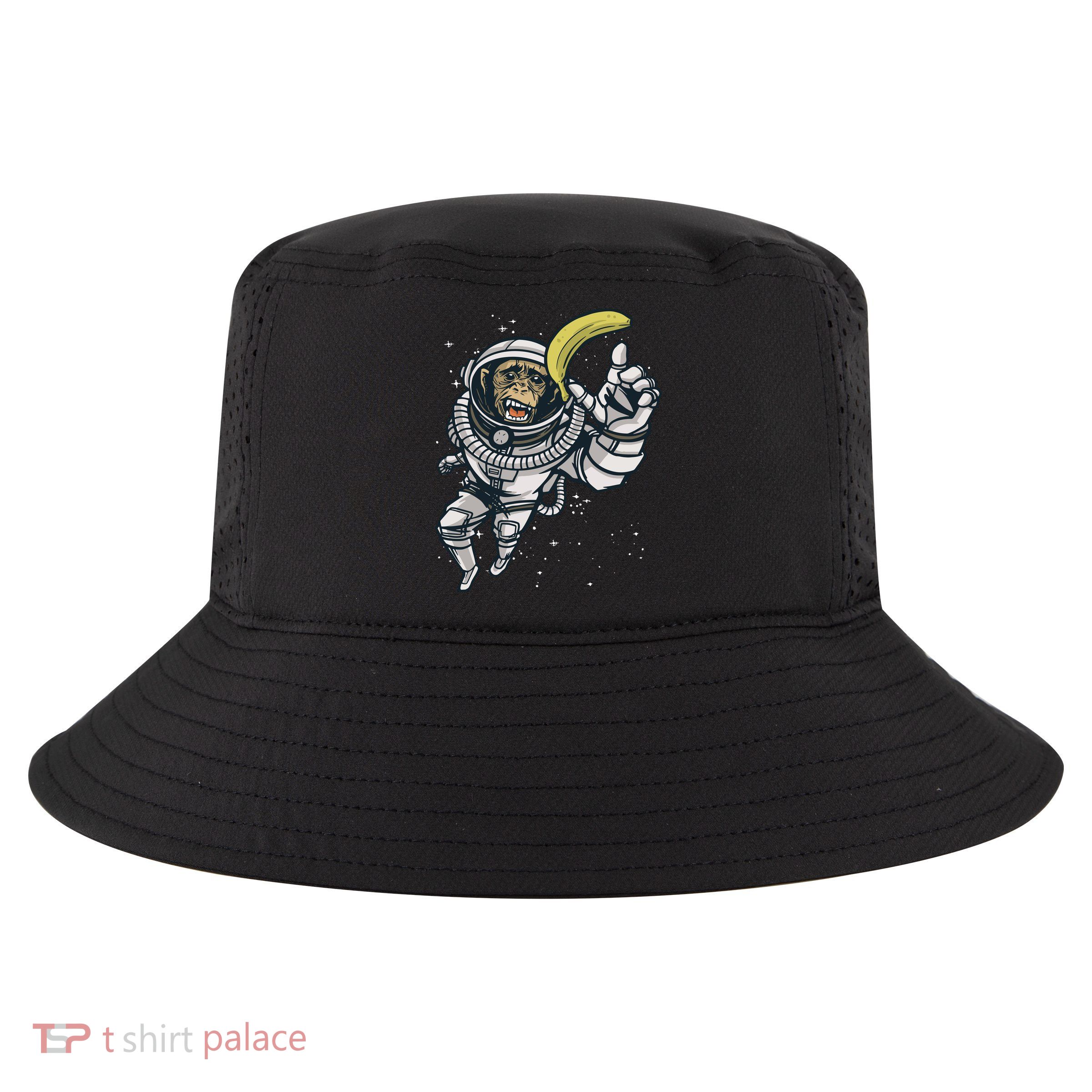 Astronaut Chimp Banana Cool Comfort Performance Bucket Hat