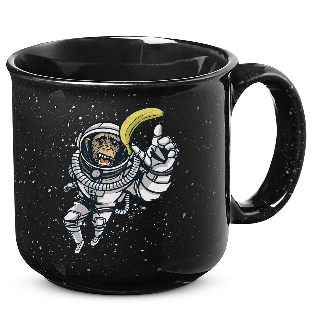 Astronaut Chimp Banana 15oz Campfire Ceramic Mug
