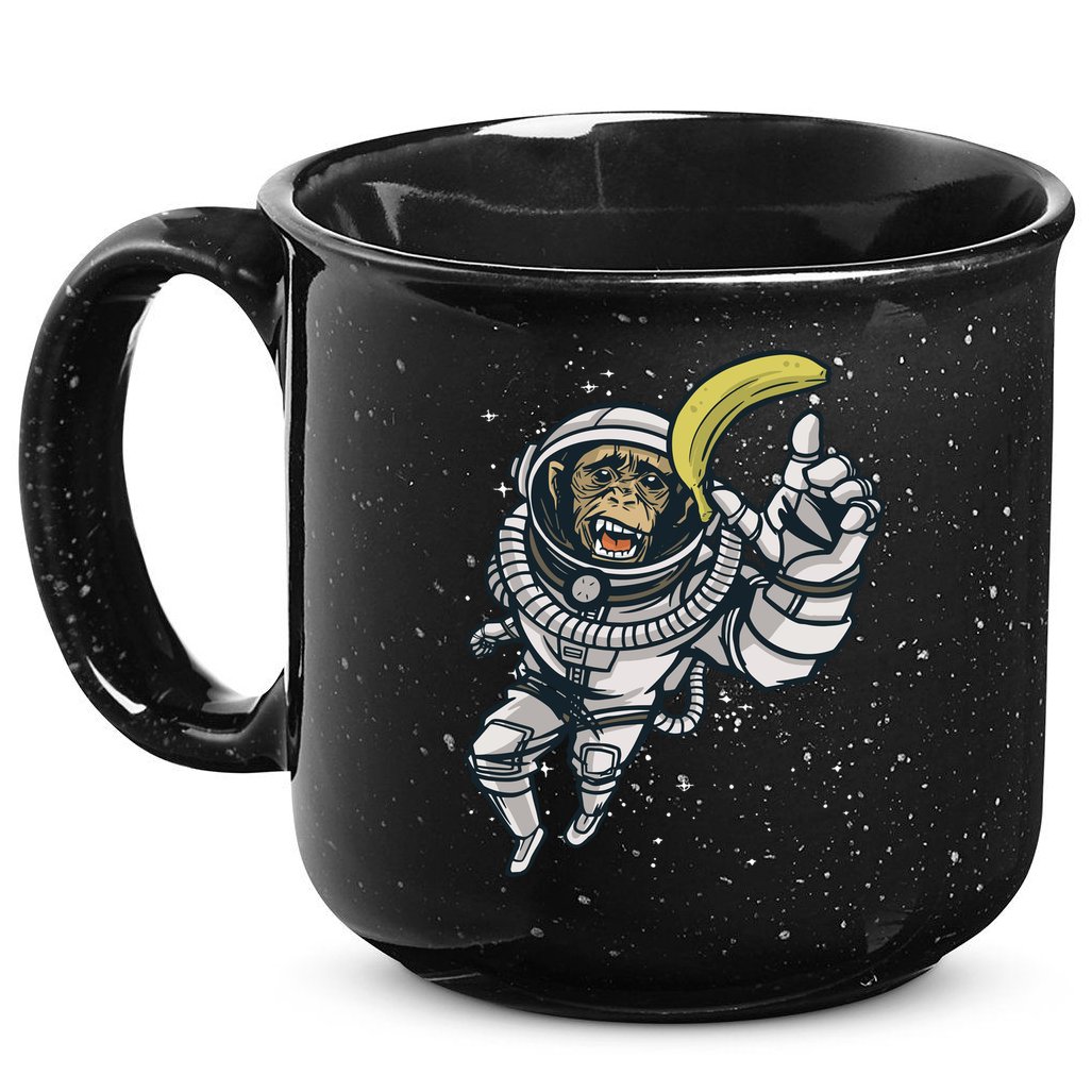 Astronaut Chimp Banana 15oz Campfire Ceramic Mug