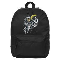 Astronaut Chimp Banana 16 in Basic Backpack