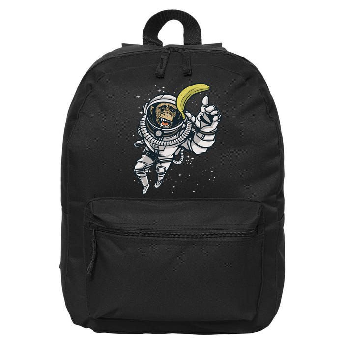 Astronaut Chimp Banana 16 in Basic Backpack