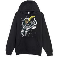 Astronaut Chimp Banana Premium Pullover Hoodie