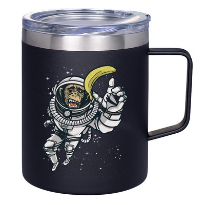 Astronaut Chimp Banana 12oz Stainless Steel Coffee Mug