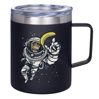Astronaut Chimp Banana 12oz Stainless Steel Coffee Mug