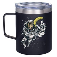 Astronaut Chimp Banana 12oz Stainless Steel Coffee Mug