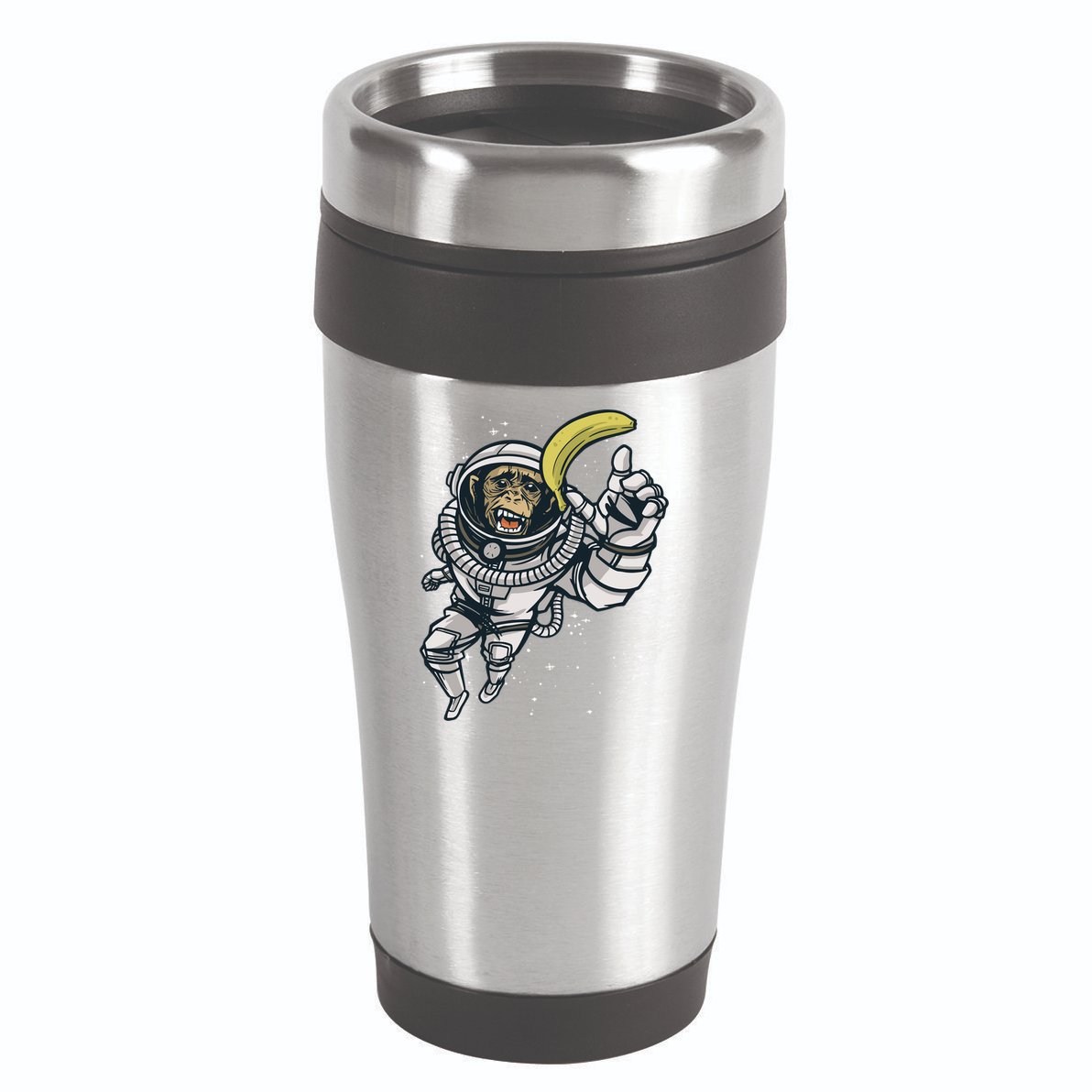 Astronaut Chimp Banana 16oz Travel Tumbler
