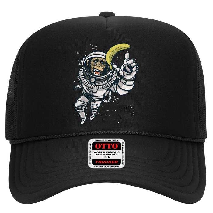 Astronaut Chimp Banana Trucker Hat