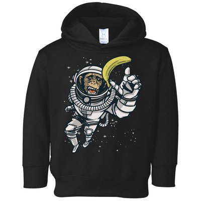 Astronaut Chimp Banana Toddler Hoodie