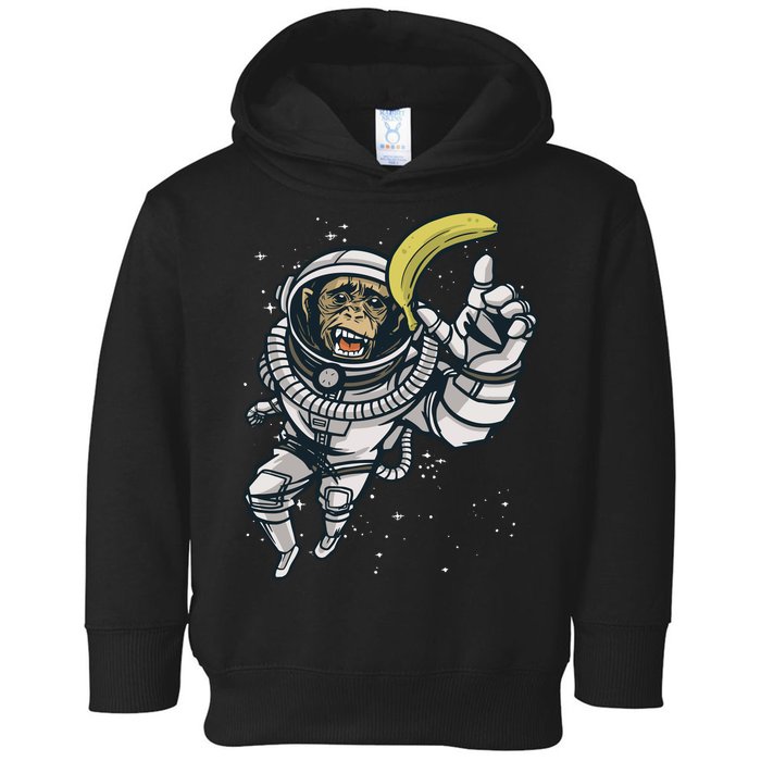 Astronaut Chimp Banana Toddler Hoodie