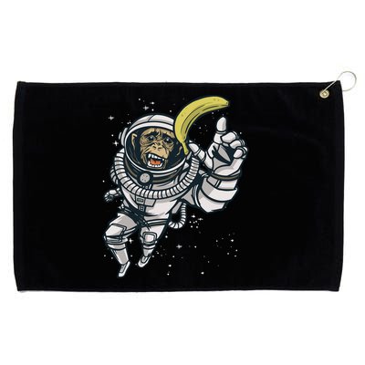 Astronaut Chimp Banana Grommeted Golf Towel