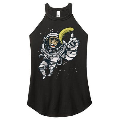 Astronaut Chimp Banana Women's Perfect Tri Rocker Tank