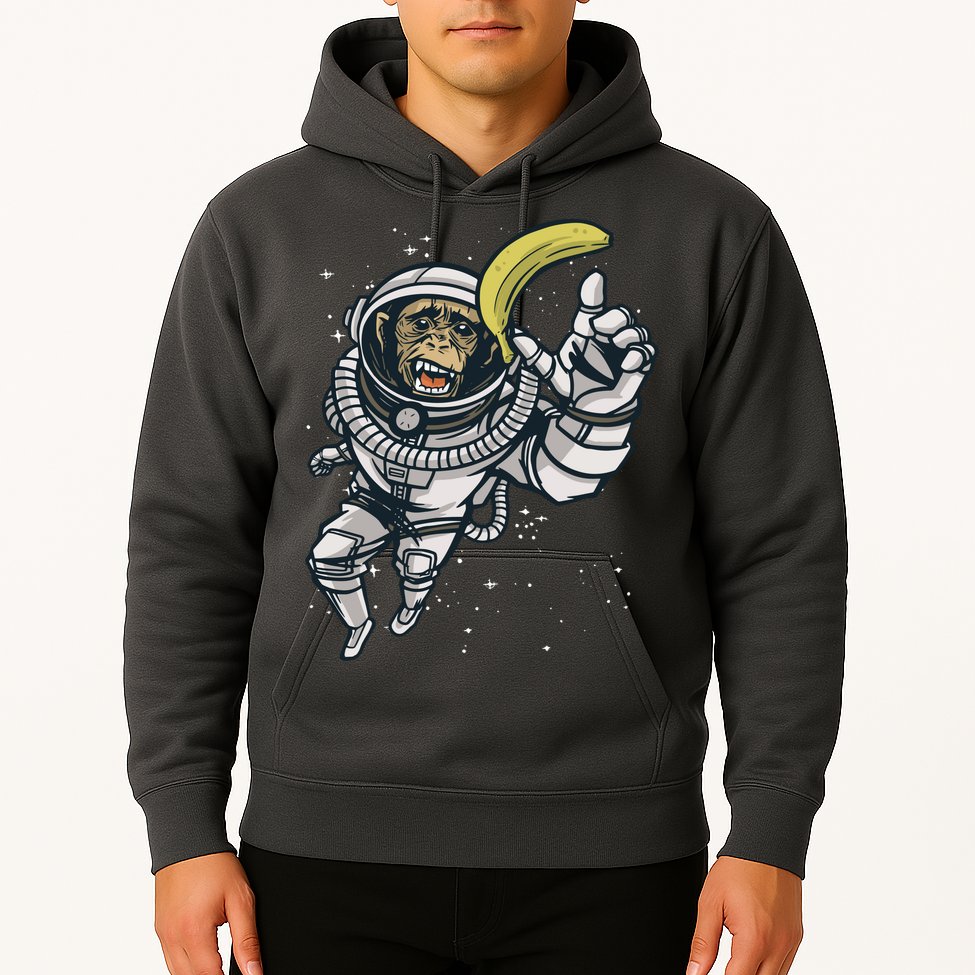 Astronaut Chimp Banana Hoodie