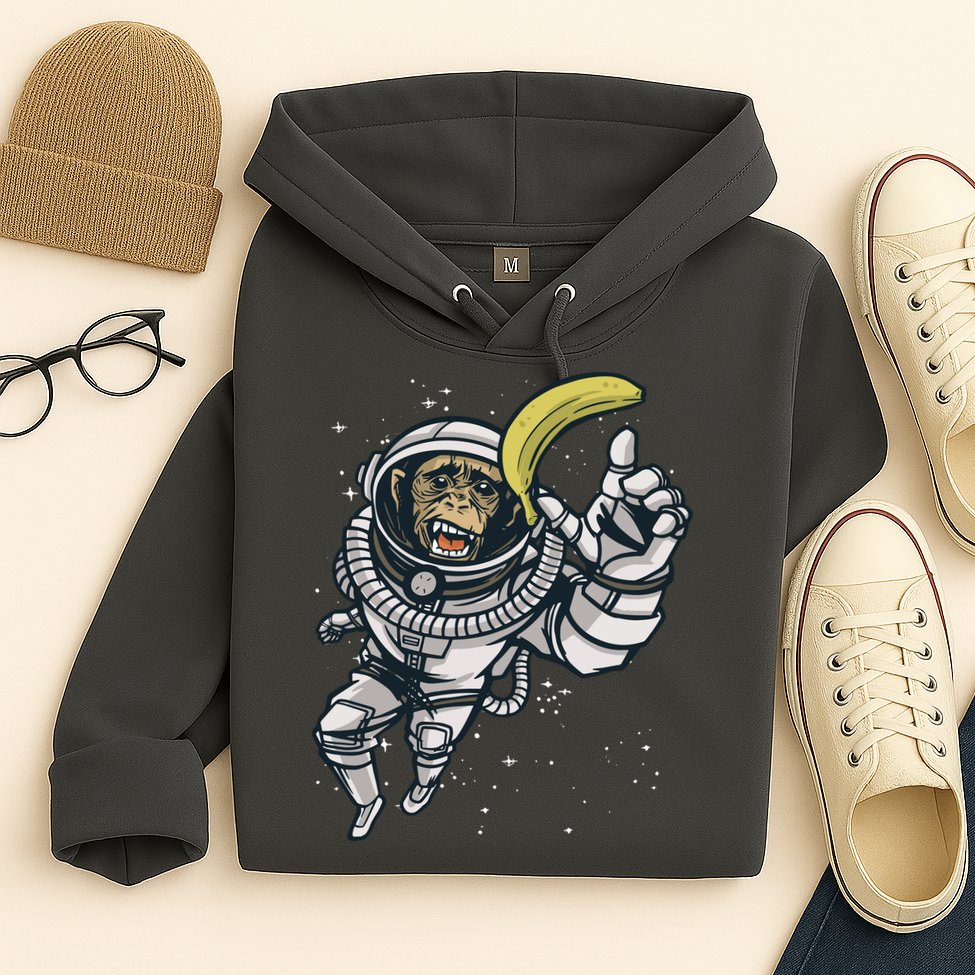 Astronaut Chimp Banana Hoodie