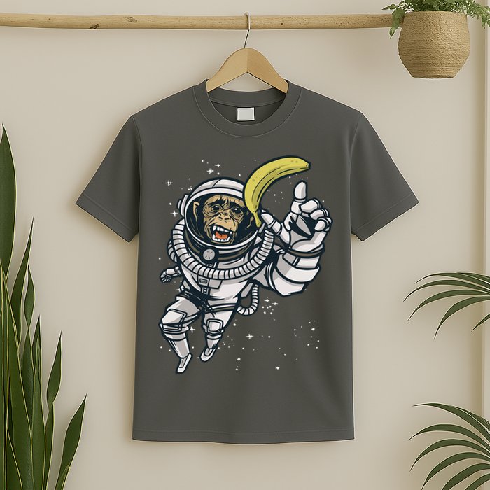 Astronaut Chimp Banana T-Shirt